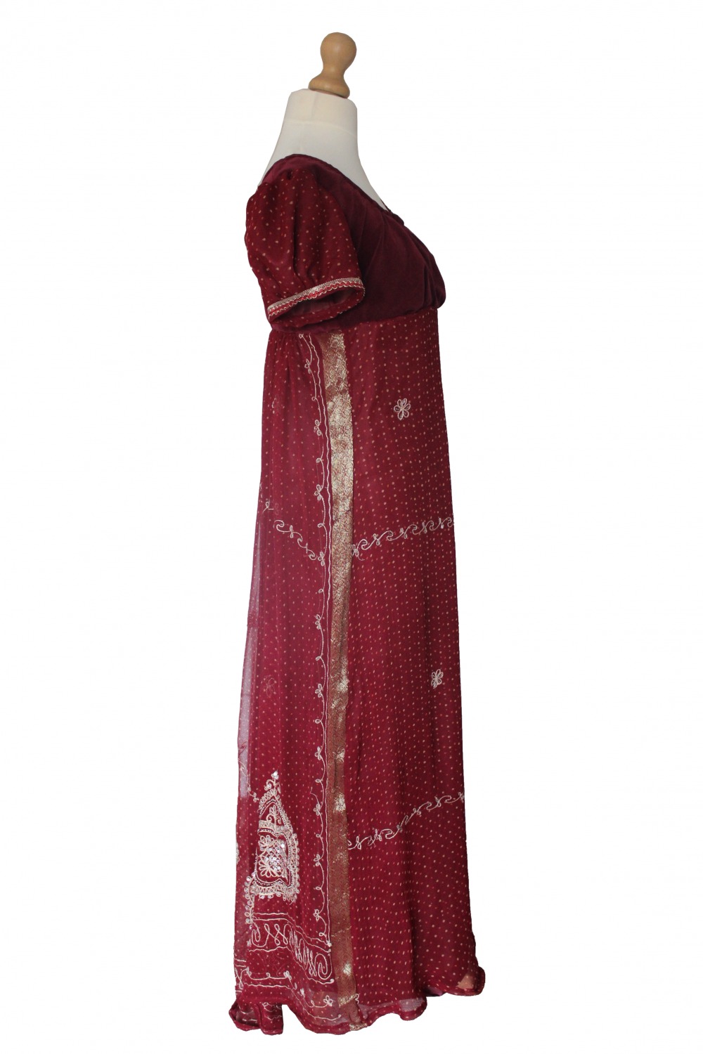 Ladies 19th Century Jane Austen Regency Evening Ball Gown Costume Size 10 -12 Image